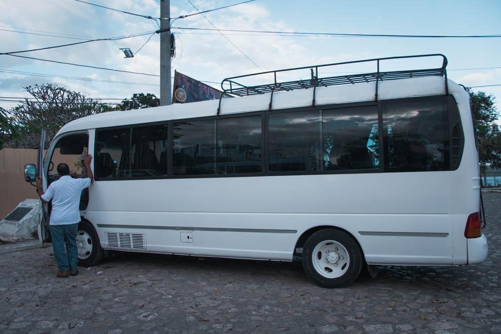 Shuttle which took us to Tikal