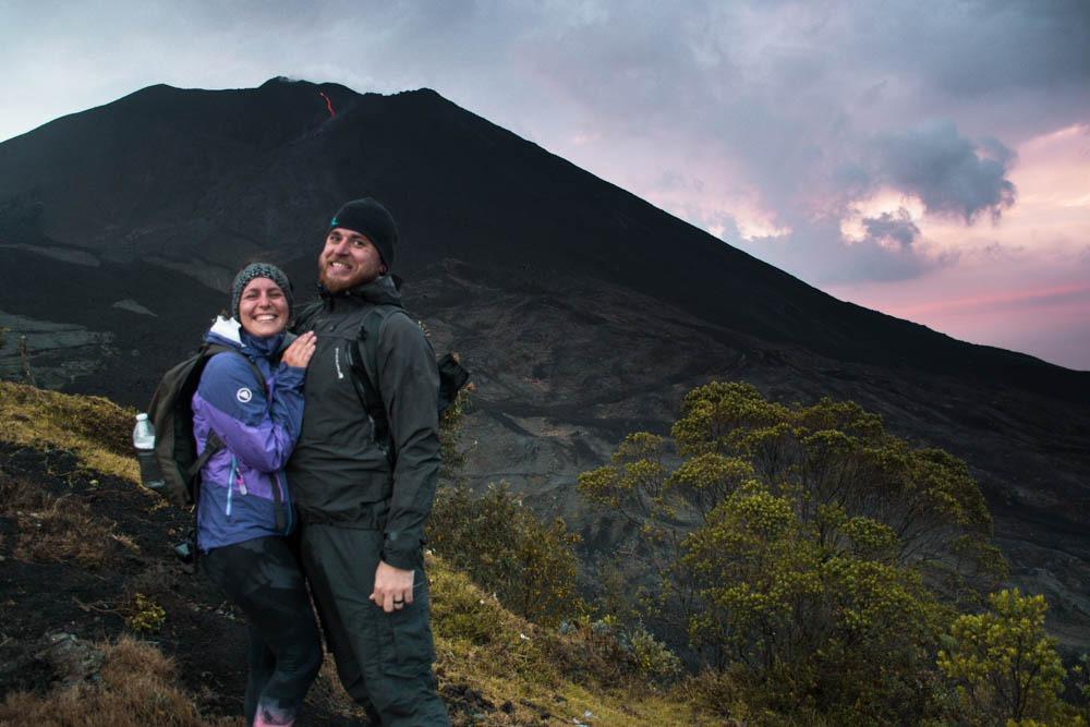 At active Pacaya volcano - an awesome and cheap experience, which will not hurt your Guatemala travel budget