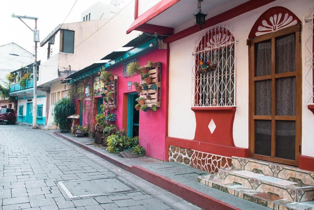 Colorful streets of Flores, your first stop in Guatemala itinerary