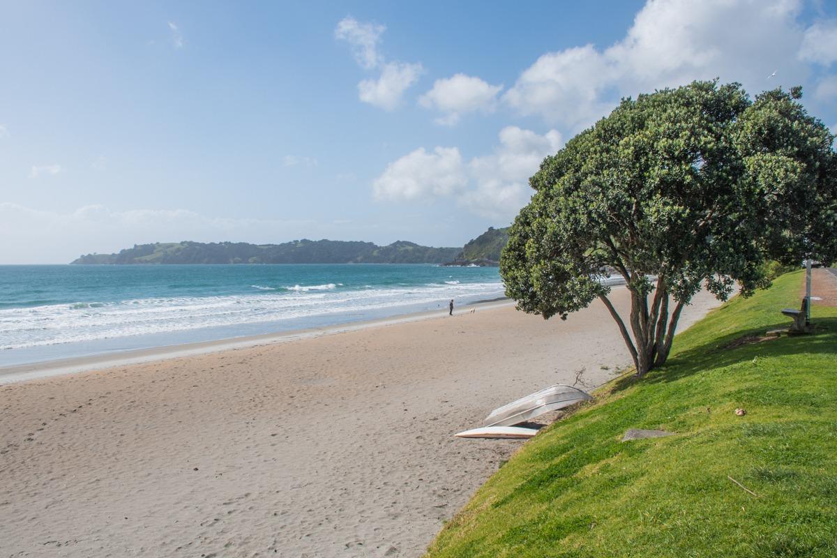 Onetangi beach on Waiheke Island