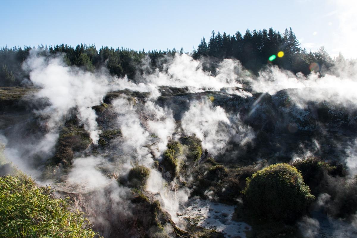 Craters of the moon geothermal park - moon like surface