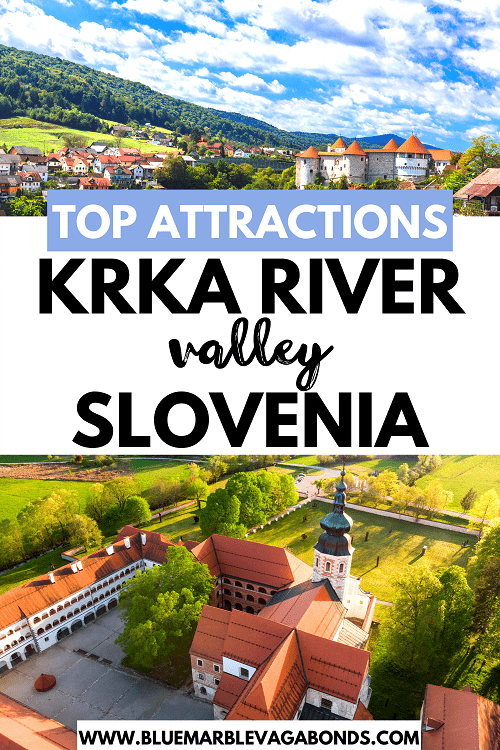 Krka river Slovenia top attractions pin 