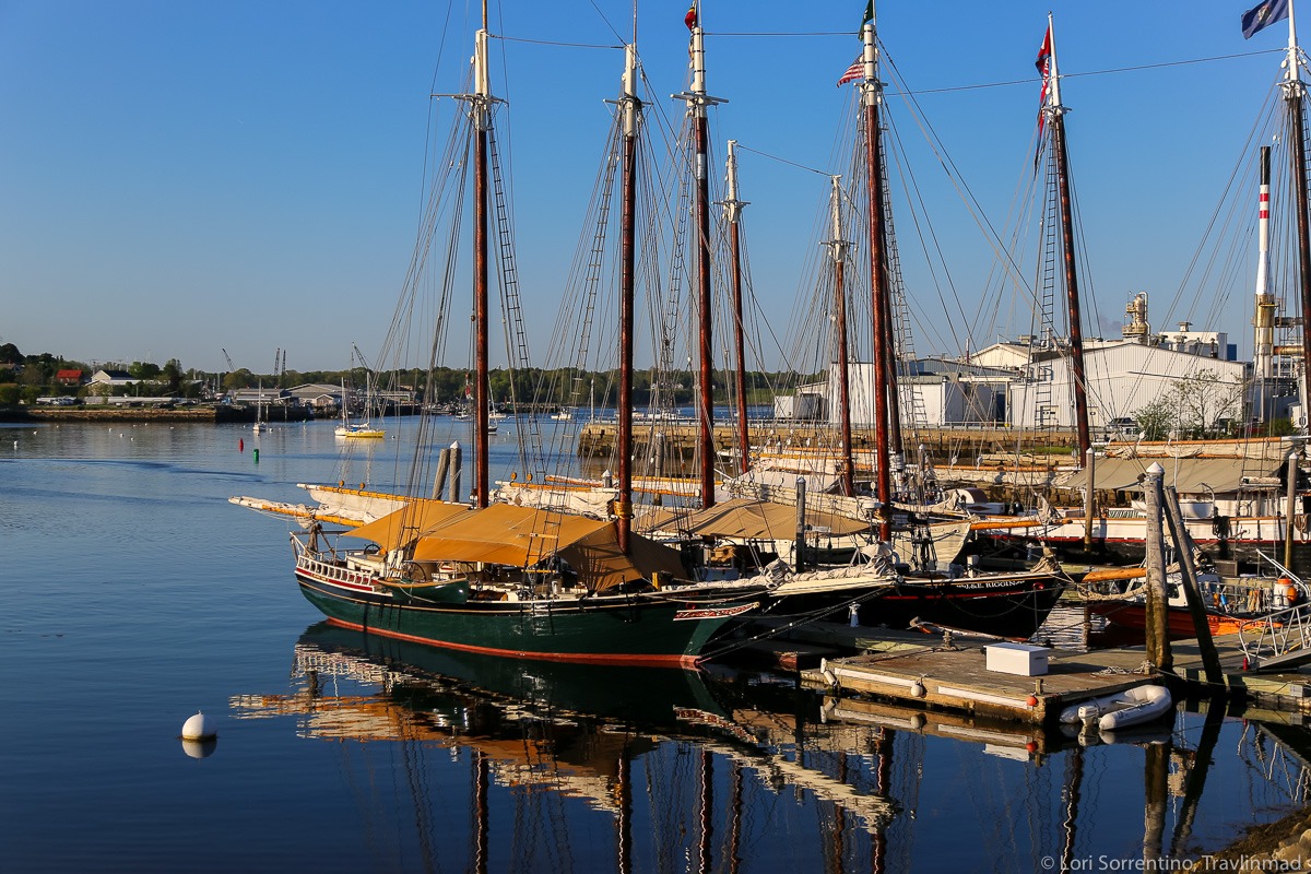 Rockland Harbor in Maine