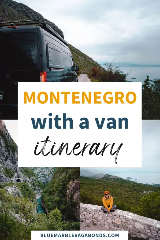 Pin for Montenegro with a van itinerary